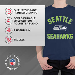 Seattle Seahawks NFL Youth Gameday Football T-Shirt - Navy