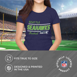 Seattle Seahawks NFL Gameday Women's Relaxed Fit T-shirt - Navy