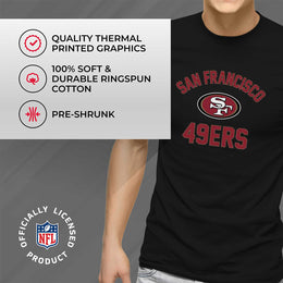 San Francisco 49ers NFL Adult Gameday T-Shirt - Black