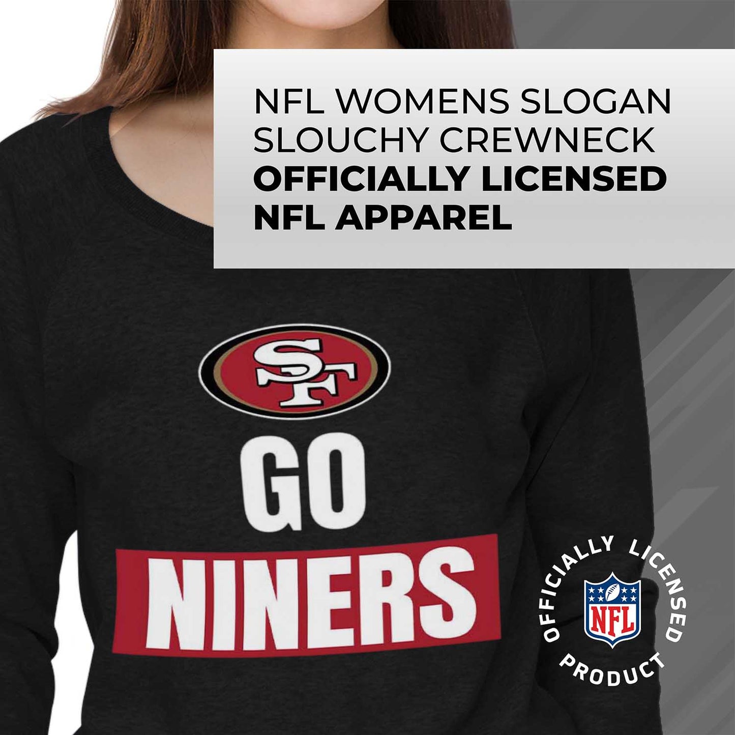 Tampa Bay Buccaneers NFL Womens Plus Size Team Slogan Crew Neck - Black