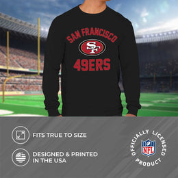 San Francisco 49ers NFL Gameday Adult Long Sleeve Shirt - Black