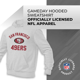 San Francisco 49ers NFL Adult Gameday Hooded Sweatshirt - Sport Gray