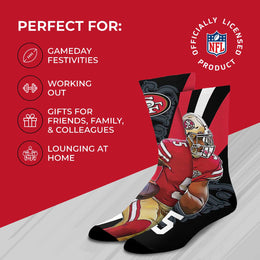 San Francisco 49ers NFL Youth Player Stripe Sock - Black #5
