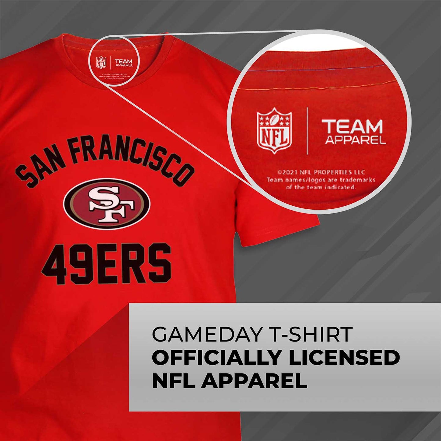 San Francisco 49ers NFL Adult Gameday T-Shirt - Red