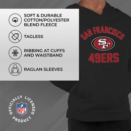 San Francisco 49ers NFL Youth Gameday Hooded Sweatshirt - Black