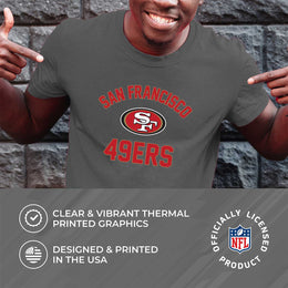 San Francisco 49ers NFL Adult Gameday T-Shirt - Sport Gray