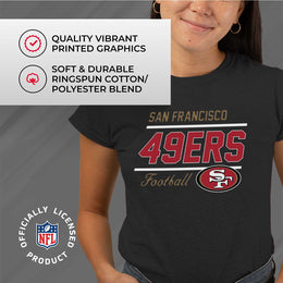 San Francisco 49ers NFL Gameday Women's Relaxed Fit T-shirt - Black
