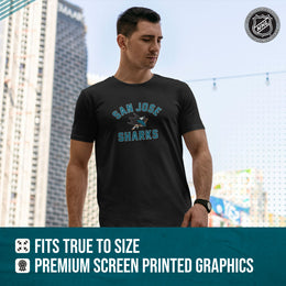 San Jose Sharks NHL Adult Game Day Unisex T-Shirt - Black
