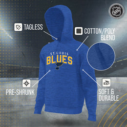 St. Louis Blues NHL Adult Unisex Powerplay Hooded Sweatshirt - Royal