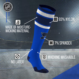 St. Louis Blues NHL Adult Knee High-Performance Socks - Royal