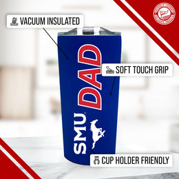 SMU Mustangs NCAA Stainless Steel Travel Tumbler for Dad - Royal