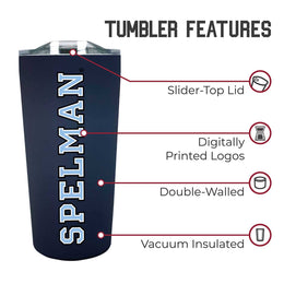 Spelman College NCAA Stainless Steel Tumbler perfect for Gameday - Navy