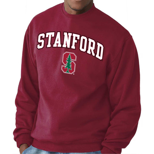 Stanford Cardinal Adult Arch & Logo Soft Style Gameday Crewneck Sweatshirt - Cardinal