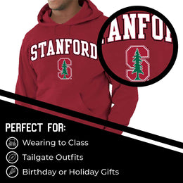 Stanford Cardinal Adult Arch & Logo Soft Style Gameday Hooded Sweatshirt - Cardinal