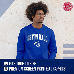 Seton Hall Pirates Adult Arch & Logo Soft Style Gameday Crewneck Sweatshirt - Royal