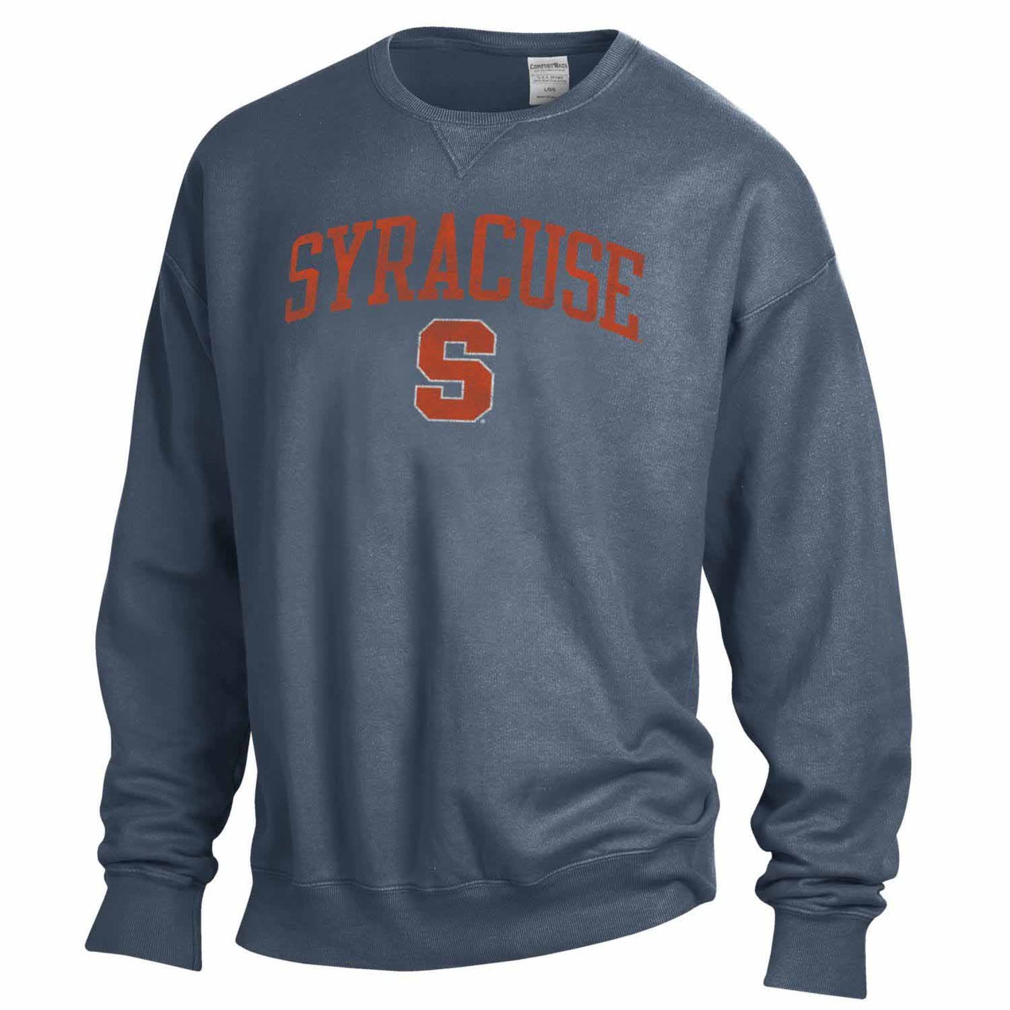 Syracuse Orange Adult Ultra Soft Comfort Wash Crewneck Sweatshirt - Team Color