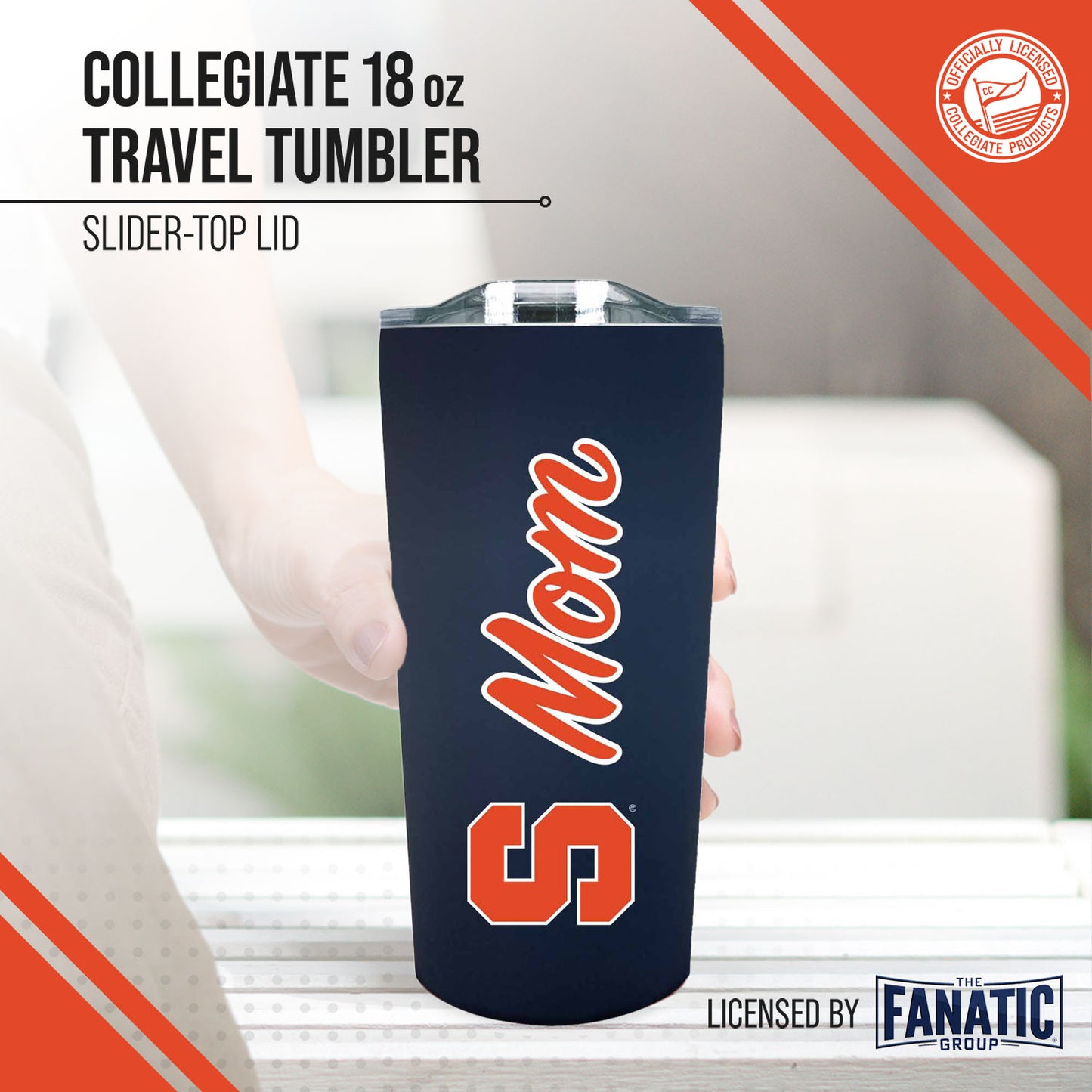 Syracuse Orange NCAA Stainless Steel Travel Tumbler for Mom - Navy