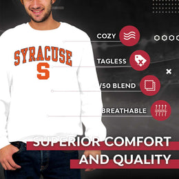 Syracuse Orange Adult Arch & Logo Soft Style Gameday Crewneck Sweatshirt - White