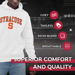 Syracuse Orange Adult Arch & Logo Soft Style Gameday Hooded Sweatshirt - White