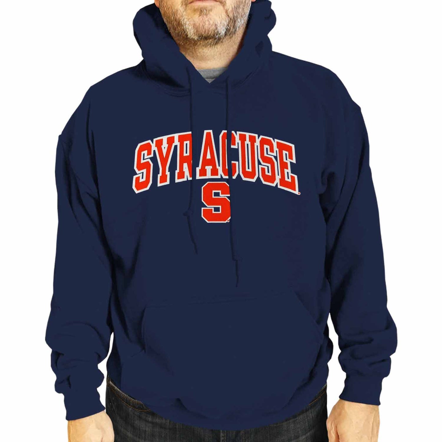 Syracuse Orange NCAA Adult Tackle Twill Hooded Sweatshirt - Navy