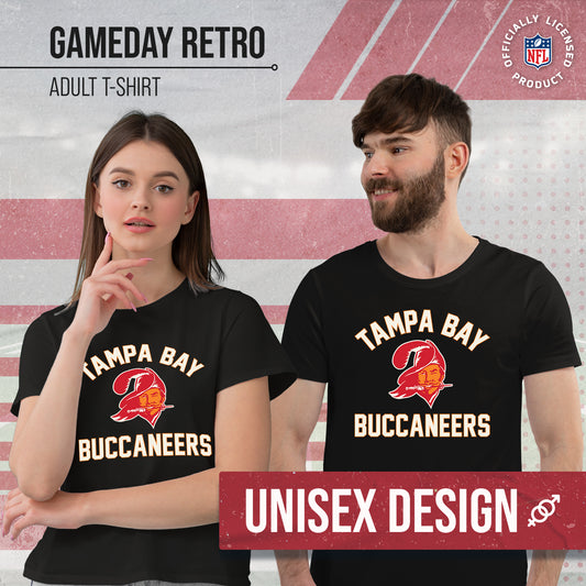 Tampa Bay Buccaneers NFL Adult Retro Gameday Unisex T-Shirt - Black