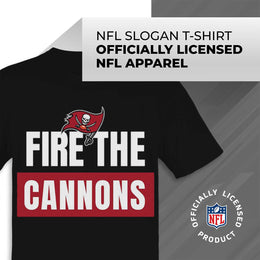 Tampa Bay Buccaneers NFL Adult Team Slogan Unisex T-Shirt - Black