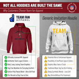 Tampa Bay Buccaneers NFL Adult Gameday Hooded Sweatshirt - Cardinal
