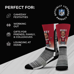 Tampa Bay Buccaneers NFL Adult V Curve MVP Player Crew Socks - Cardinal #12