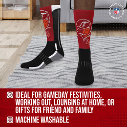 Tampa Bay Buccaneers NFL V Curve  Socks - Team Color