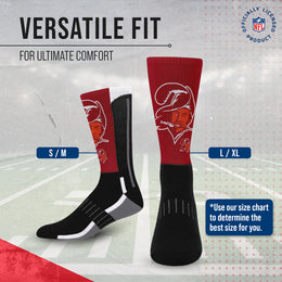 Tampa Bay Buccaneers NFL V Curve  Socks - Team Color