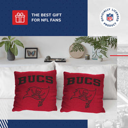 Tampa Bay Buccaneers NFL Decorative Football Throw Pillow - Red