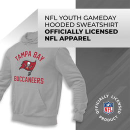 Tampa Bay Buccaneers NFL Youth Gameday Hooded Sweatshirt - Gray