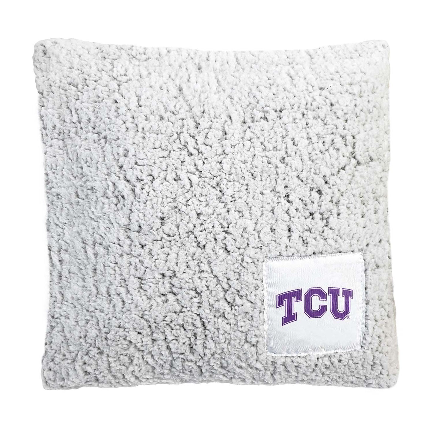 TCU Horned Frogs Two Tone Sherpa Throw Pillow - Team Color