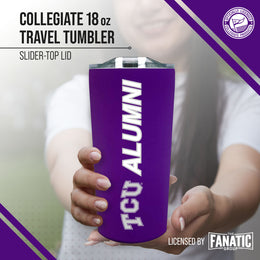 TCU Horned Frogs NCAA Stainless Steel Travel Tumbler for Alumni - Purple