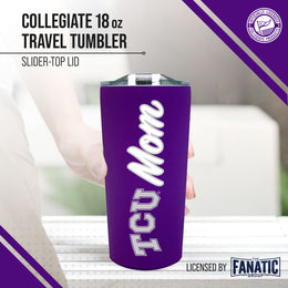 TCU Horned Frogs NCAA Stainless Steel Travel Tumbler for Mom - Purple