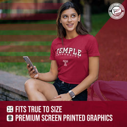 Temple Owls NCAA Adult Gameday Cotton T-Shirt - Maroon