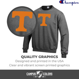 Tennessee Volunteers Adult Mascot Fleece Crewneck - Charcoal