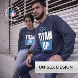 Tennessee Titans NFL Adult Slogan Crewneck Sweatshirt - Navy