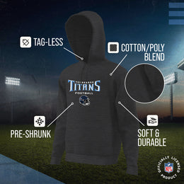 Tennessee Titans NFL Youth Football Helmet Hood - Charcoal