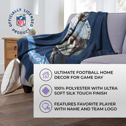 Tennessee Titans Northwest NFL Hi-Def Julio Jones Silk Blanket - Navy