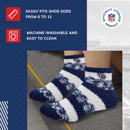 Tennessee Titans NFL Cozy Soft Slipper Socks - Navy