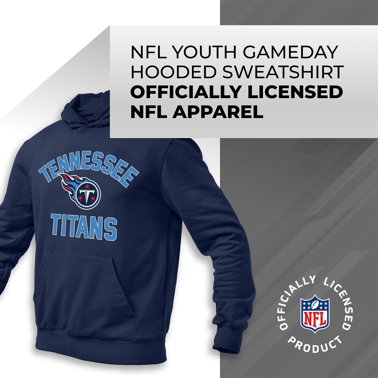 Tennessee Titans NFL Youth Gameday Hooded Sweatshirt - Navy