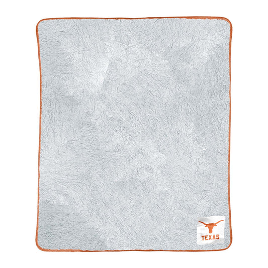 Texas Longhorns NCAA Silk Sherpa College Throw Blanket - Texas Orange