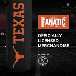 Texas Longhorns NCAA Stainless Steel Water Bottle - Black