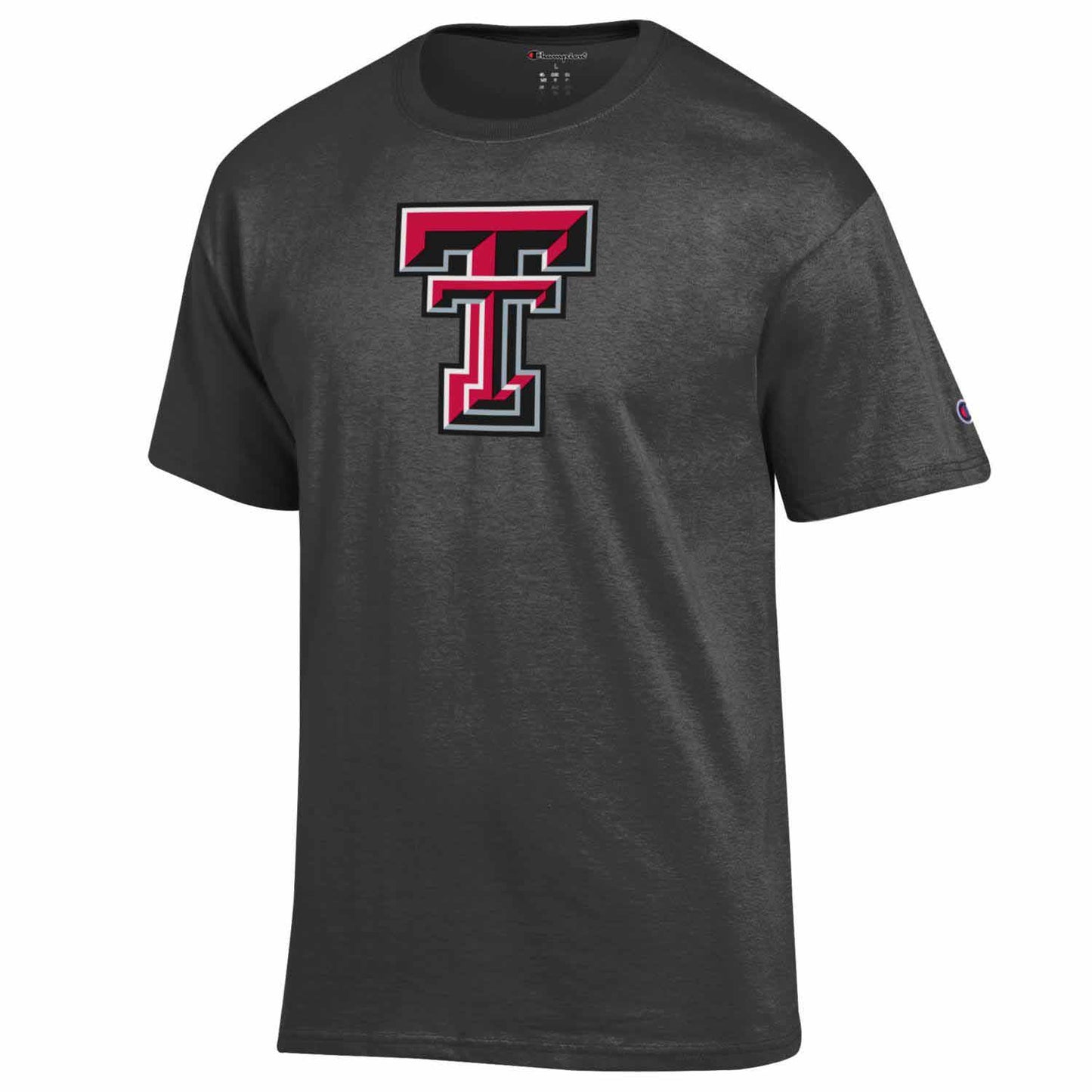 Texas Tech Red Raiders Champion Adult NCAA Soft Style Mascot Tagless T-Shirt - Charcoal