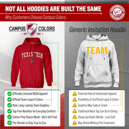 Texas Tech Red Raiders Adult Arch & Logo Soft Style Gameday Hooded Sweatshirt - Red