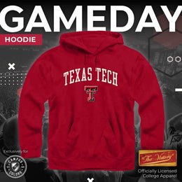 Texas Tech Red Raiders Adult Arch & Logo Soft Style Gameday Hooded Sweatshirt - Red