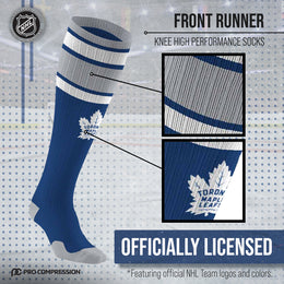 Toronto Maple Leafs NHL Adult Knee High-Performance Socks - Blue