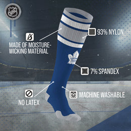 Toronto Maple Leafs NHL Adult Knee High-Performance Socks - Blue