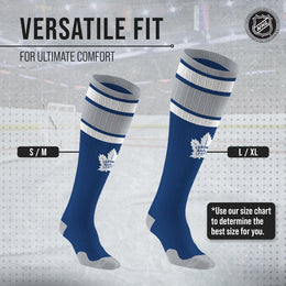 Toronto Maple Leafs NHL Adult Knee High-Performance Socks - Blue